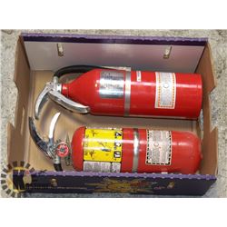 LOT OF 2 FIRE EXTINGUISHERS FOR CLASS A,B &C FIRES