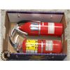 Image 1 : LOT OF 2 FIRE EXTINGUISHERS FOR CLASS A,B &C FIRES