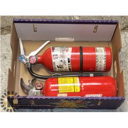 LOT OF 2 FIRE EXTINGUISHERS FOR CLASS A,B &C FIRES