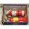 Image 1 : LOT OF 2 FIRE EXTINGUISHERS FOR CLASS A,B &C FIRES