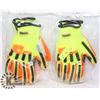 Image 1 : 2 NEW PAIR OF SAFETY GLOVES