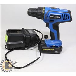 MASTERCRAFT 20 VOLT DRILL & CHARGER