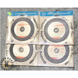LOT OF 4 METAL/ GRINDING DISCS