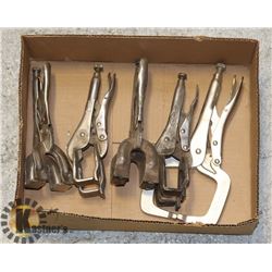 FLAT OF ASSORTED VICE GRIPS