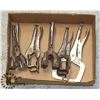 Image 1 : FLAT OF ASSORTED VICE GRIPS