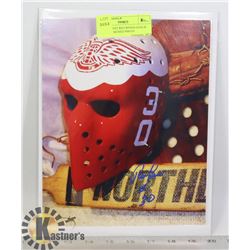 NHL DETROIT RED WINGS GOALIE RON LOW SIGNED PHOTO