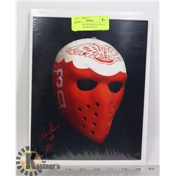 NHL DETROIT RED WINGS GOALIE RON LOW SIGNED PHOTO
