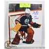 Image 1 : NHL EDMONTON OILERS GOALIE RON LOW SIGNED PHOTO