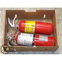 LOT OF 2 FIRE EXTINGUISHERS FOR CLASS A,B & C FIRES