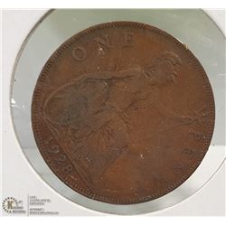 BRITISH 1928 LARGE PENNY