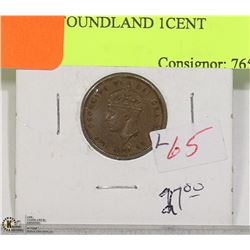 1938 NEWFOUNDLAND 1CENT