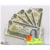 Image 1 : 1973 FIVE $1 BILLS