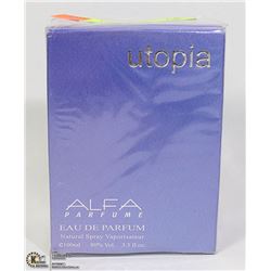 UTOPIA  ALFA EAU DE PARFUME, 3.3FL OZ, MADE IN