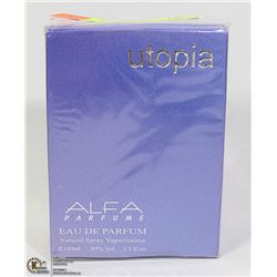 UTOPIA  ALFA EAU DE PARFUME, 3.3FL OZ, MADE IN