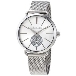 NEW MICHAEL KORS 38MM CRYSTAL SUBDIAL MSRP $305