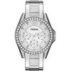 Image 1 : NEW FOSSIL 38MM TRIPLE DIAL SILVER-TONE MSRP $220