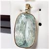 Image 1 : 62)14KT YELLOW GOLD AQUAMARINE PENDANT.