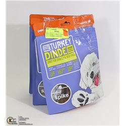 3PCS OF DOG TURKEY JERKY GLUTEN FREE 18-4OZ PKS