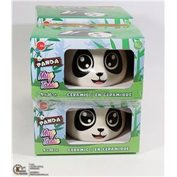 SET OF 4 PANDA MUGS