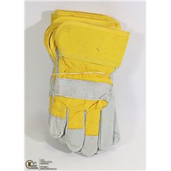SET OF 3 NEW LINED WORK GLOVES NEW