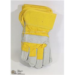 SET OF 3 NEW LINED WORK GLOVES NEW