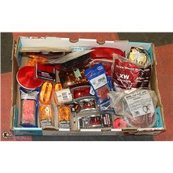 FLAT OF TRUCK AND TRAILER LIGHTS AND REFLECTORS