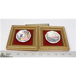 2 ROSE COTTAGE FINE BONE CHINA MINATURES