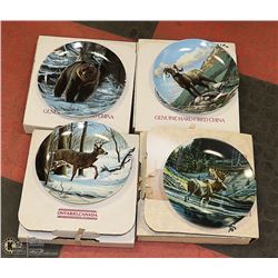 4 SET NA WILDLIFE COLLECTOR PLATES