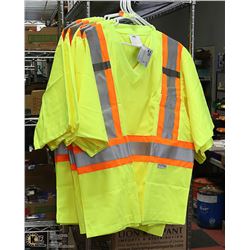 LOT OF 5 NEW CONDOR REFLECTIVE SAFETY T-SHIRTS.