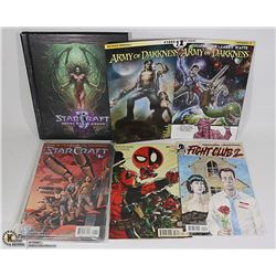 ARMY OF DARKNESS AND STAR CRAFT COMICS AND HARD