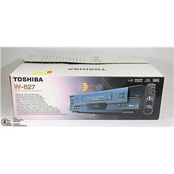 TOSHIBA W-627 VCR WITH REMOTE IN BOX