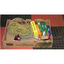 FLAT WITH FISHING/ CAMPING GEAR INCL. ROD