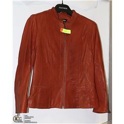 DANIER RUST-BROWN LADIES LEATHER JACKET