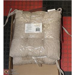 PAIR OF OEKO-TEX CHAIR SEAT CUSHIONS