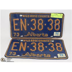 VINTAGE PAIR OF ALBERTA LICENSE PLATES