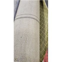 OLIVE WITH PATTERN CARPET  21' X 12'