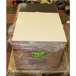 PALLET OF FLOOR TILE 185 SQFT WATERFALL WHITE AND