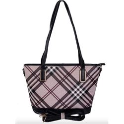 NEW BROWN PLAID BURBERRY STYLE SHOULDER PURSE