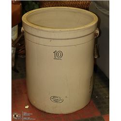 ANTIQUE 10 GAL MEDALTA CROCK
