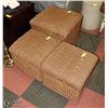 Image 1 : 3-PC BROWN FOOT REST/ STOOLS/ SEATS
