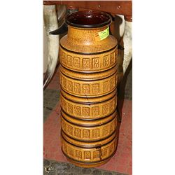 MID CENTURY W.GERMANY SCHEURICH 20" FLOOR VASE