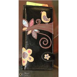 NEW FLOWER & BIRD SHAGWEAR WALLET