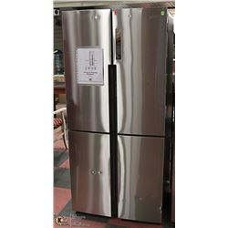 HAIER STAINLESS STEEL QUAD DOOR FRIDGE MODEL