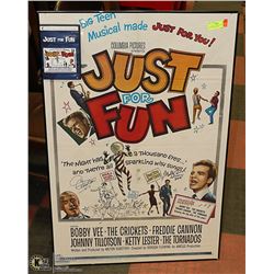 COLUMBIA PICTURES POSTER (NO COA) "JUST FOR FUN"