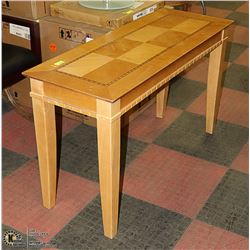 LIGHT WOOD TONE SOFA TABLE 48 X 18 X 28