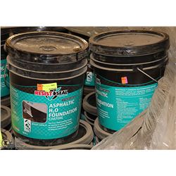 LOT OF TWO 18.9LITRE PAILS OF RESIST SEAL FOUNDATION