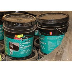 LOT OF TWO 18.9LITRE PAILS OF RESIST SEAL FOUNDATION