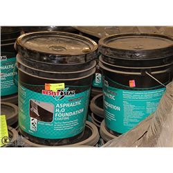 LOT OF TWO 18.9LITRE PAILS OF RESIST SEAL FOUNDATION