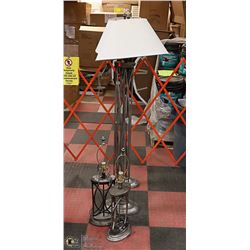 4PC METAL LAMP SET TWO 61" TALL AND TWO 29" TALL