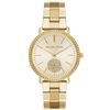 Image 1 : NEW MICHAEL KORS GOLD TONE CRYSTAL SUBDIAL